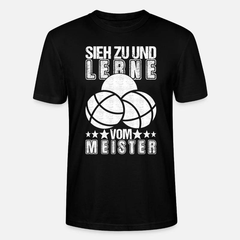 Boule Boulespieler - Stanley/Stella Unisex Bio-T-Shirt CRAFTER - Schwarz