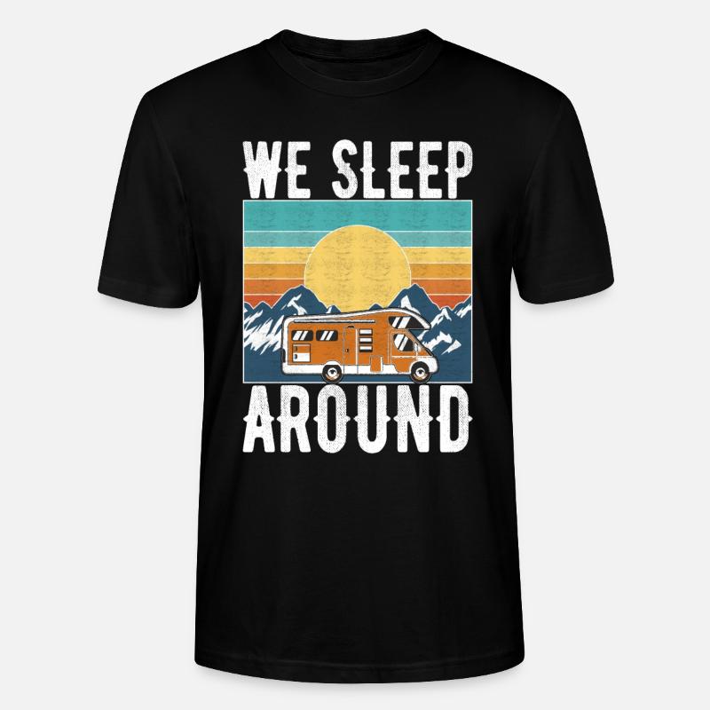 Camping Wohnmobil - Stanley/Stella Unisex Bio-T-Shirt CRAFTER - Schwarz