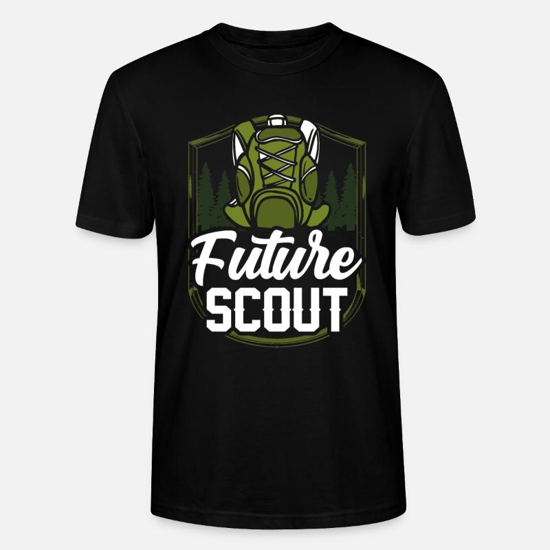 Futur Camp scout Sippe Pfadfinden - T-shirt bio CRAFTER Stanley Stella Unisexe - noir