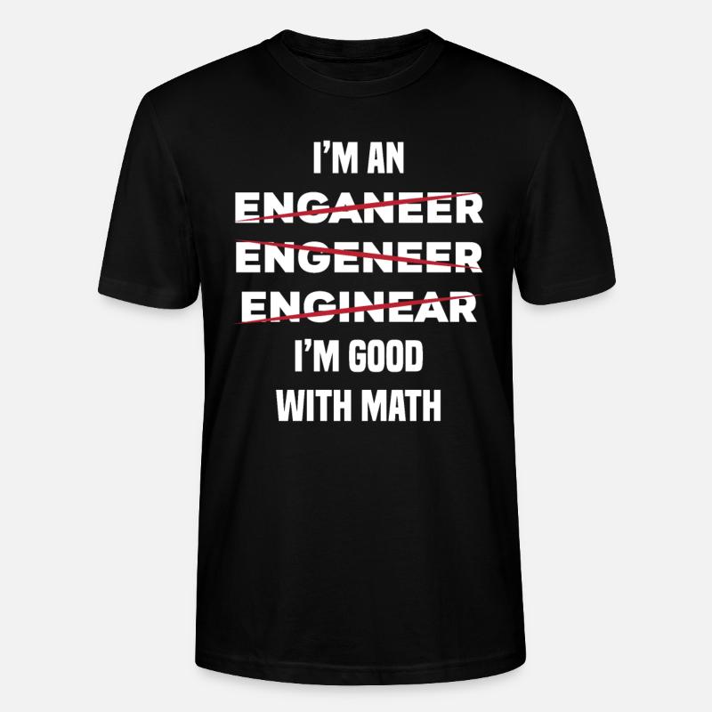 Engineer - Stanley/Stella CRAFTER Unisex Organic T-Shirt - black