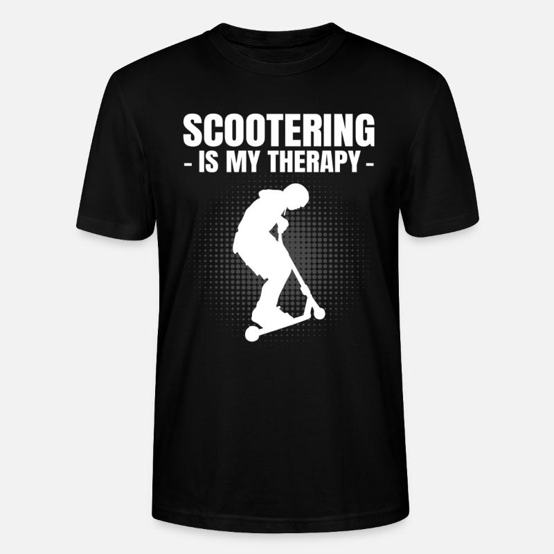 Scooter Roller Tretroller Geschenk - Stanley/Stella Unisex Bio-T-Shirt CRAFTER - Schwarz