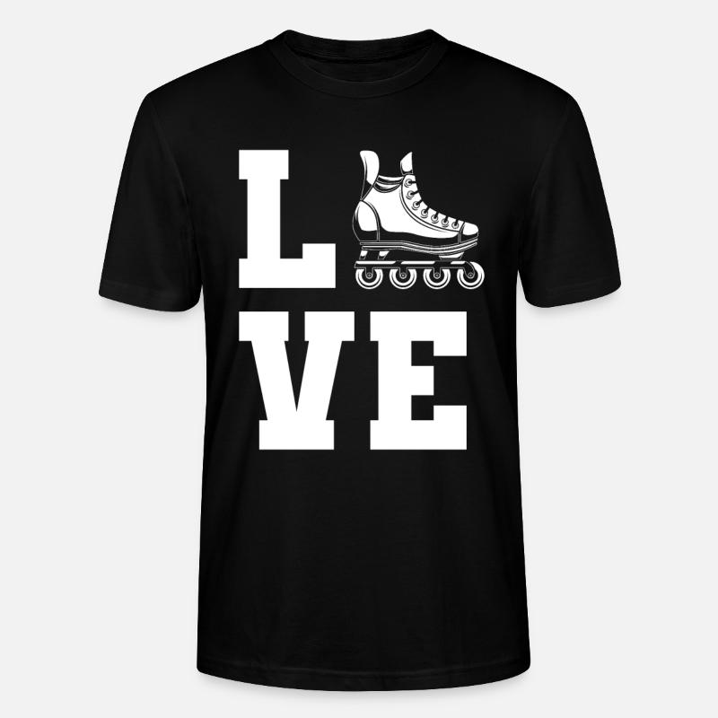 Inline Skating Inline Skating Gift - Stanley/Stella CRAFTER Unisex Organic T-Shirt - black