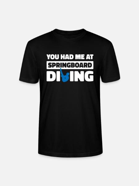Diving Diver Humor - Stanley/Stella CRAFTER Unisex Organic T-Shirt - black