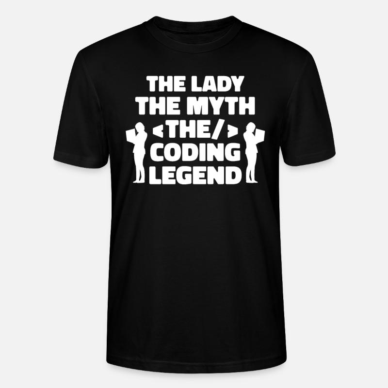 Développeur Coder Programmeur Lady - T-shirt bio CRAFTER Stanley Stella Unisexe - noir