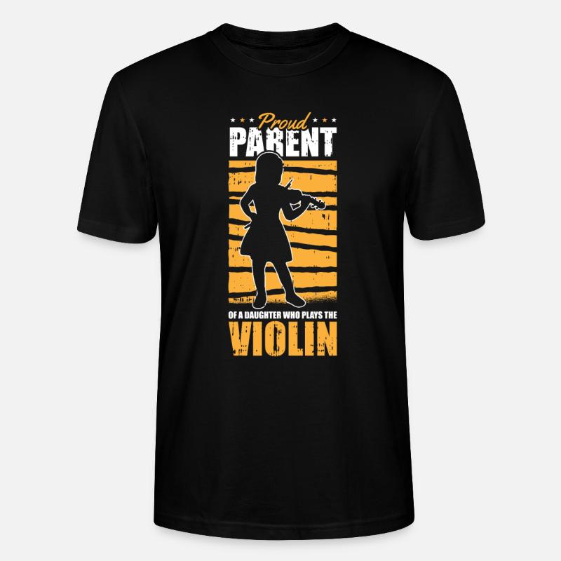 Violine Geige Elternteil - Stanley/Stella Unisex Bio-T-Shirt CRAFTER - Schwarz