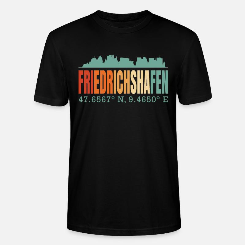 Friedrichshafen - T-shirt bio CRAFTER Stanley Stella Unisexe - noir
