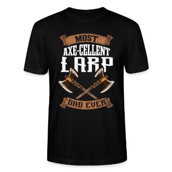 Larping Papa RPG LARP Jeu de rôle Fantasy - T-shirt bio CRAFTER Stanley Stella Unisexe - noir - Devant - Alina (178cm) & Michal (187cm)