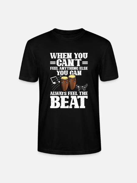 Conga Drum Musician Drumline - Stanley/Stella CRAFTER Unisex Organic T-Shirt - black