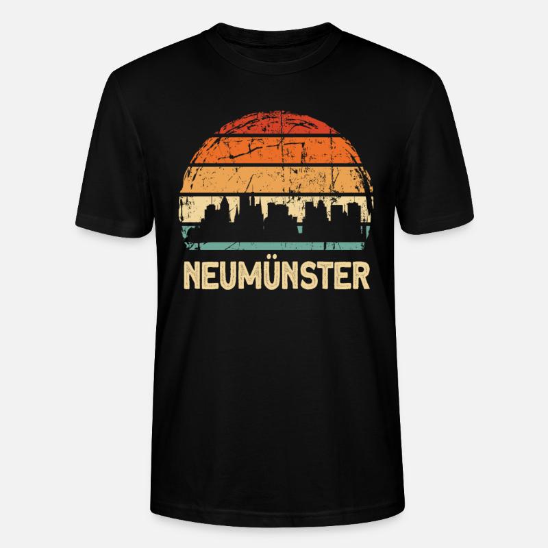 Neumünster - Stanley/Stella Unisex Bio-T-Shirt CRAFTER - Schwarz