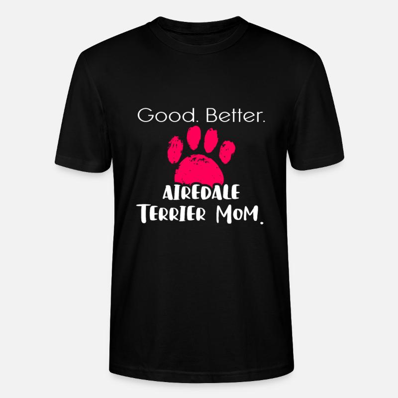 Airedale Terrier - Stanley/Stella Unisex Bio-T-Shirt CRAFTER - Schwarz