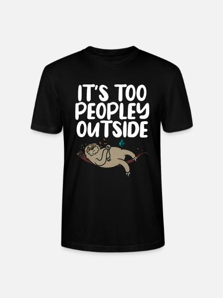Sloth Lover Sloth Gift - Stanley/Stella CRAFTER Unisex Organic T-Shirt - black