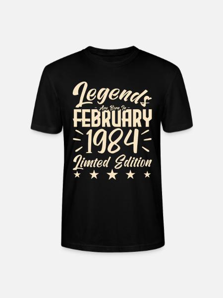 1984 birth. Birthday gift. - Stanley/Stella CRAFTER Unisex Organic T-Shirt - black