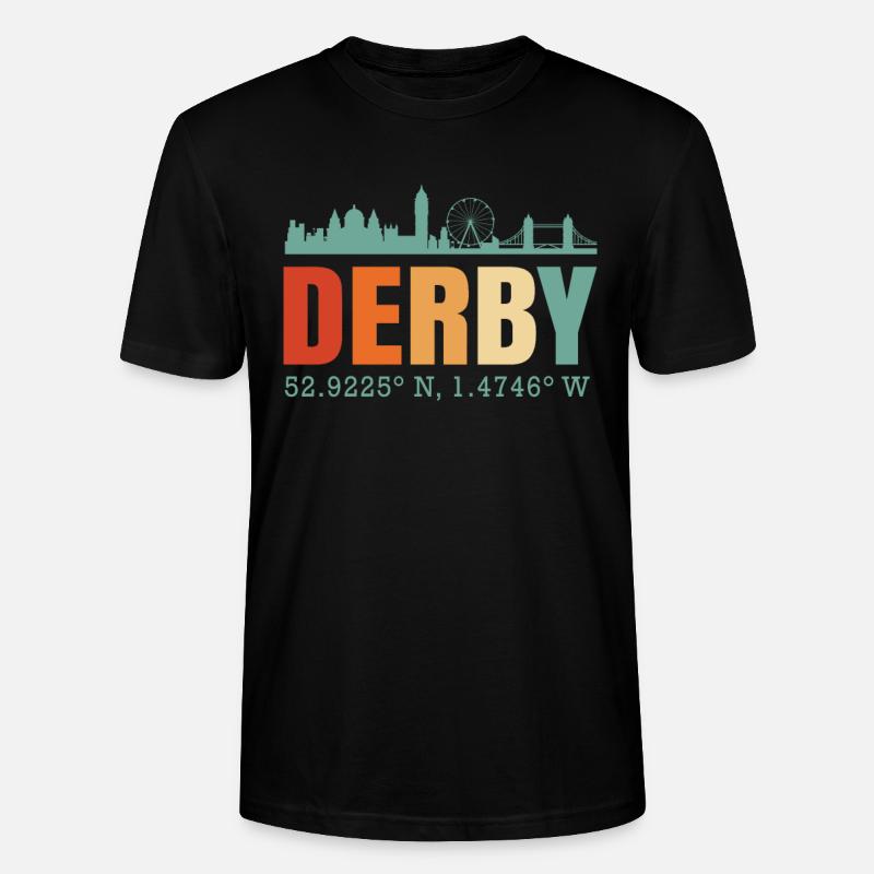 Derby - Stanley/Stella Unisex Bio-T-Shirt CRAFTER - Schwarz