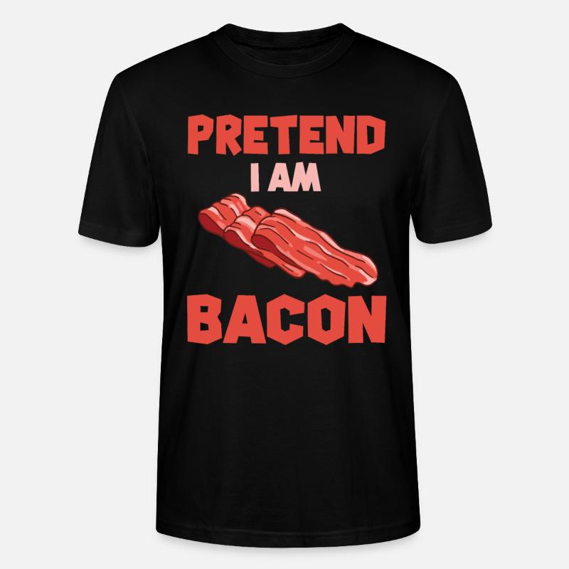 Funny Bacon Gift - Stanley/Stella CRAFTER Unisex Organic T-Shirt - black
