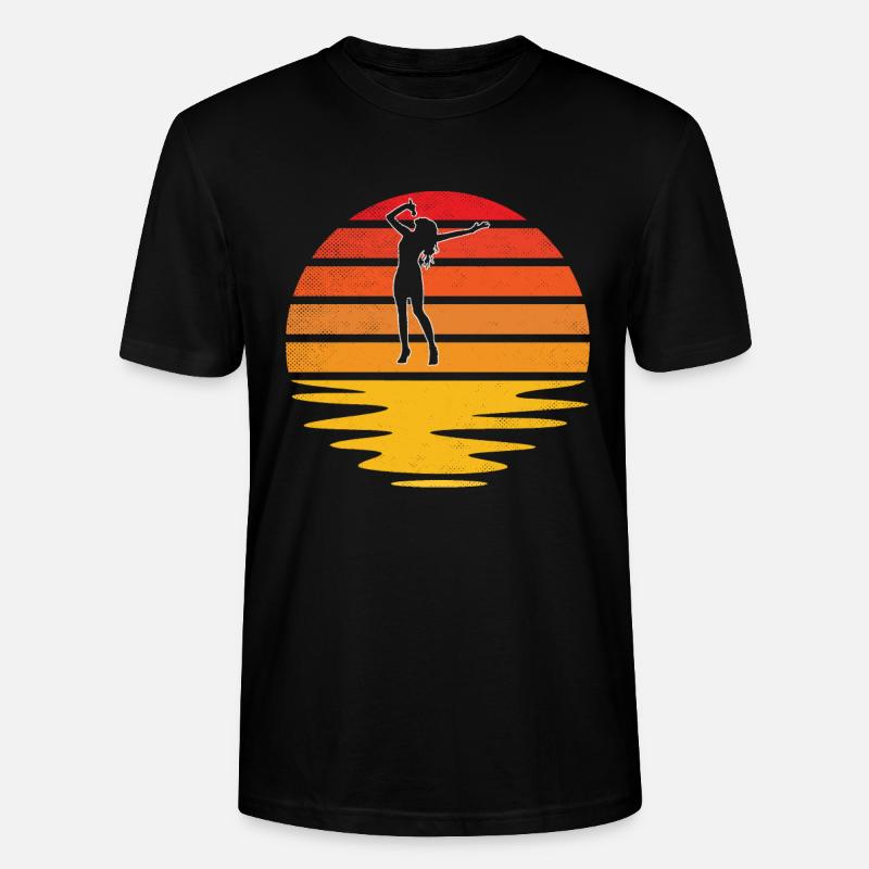 Singen Retro - Stanley/Stella Unisex Bio-T-Shirt CRAFTER - Schwarz