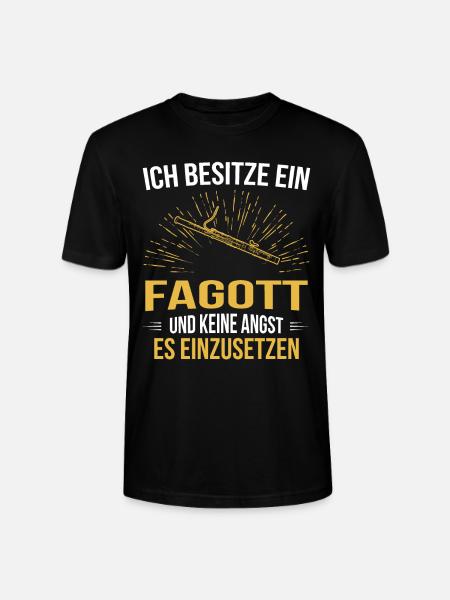 Fagott Fagottspieler Fagottist - Stanley/Stella Unisex Bio-T-Shirt CRAFTER - Schwarz