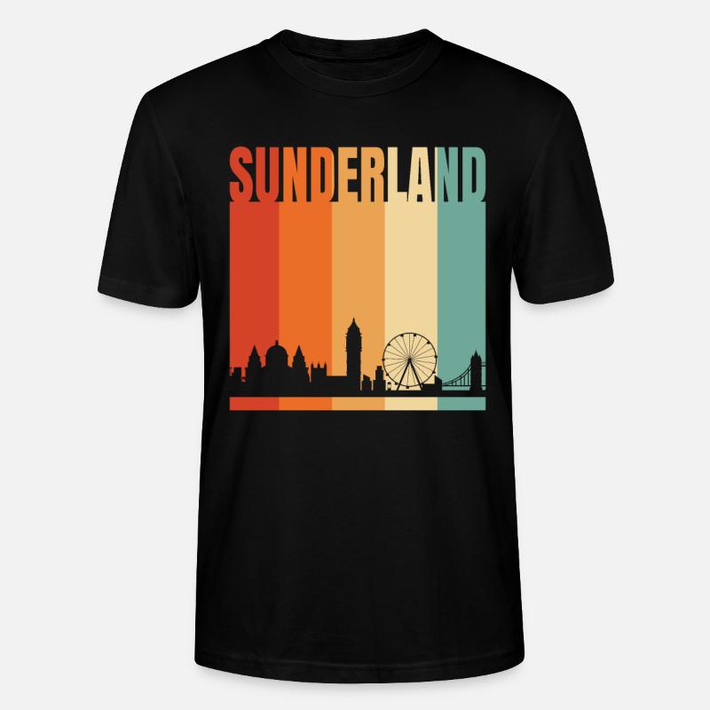 Sunderland - Stanley/Stella Unisex Bio-T-Shirt CRAFTER - Schwarz