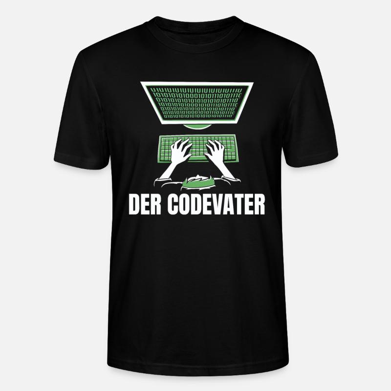 Entwickler Coder Programmierer Vater - Stanley/Stella Unisex Bio-T-Shirt CRAFTER - Schwarz