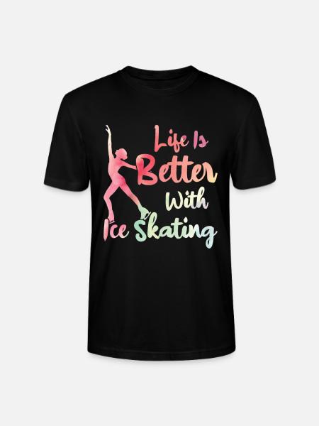 Eislaufen - Stanley/Stella Unisex Bio-T-Shirt CRAFTER - Schwarz
