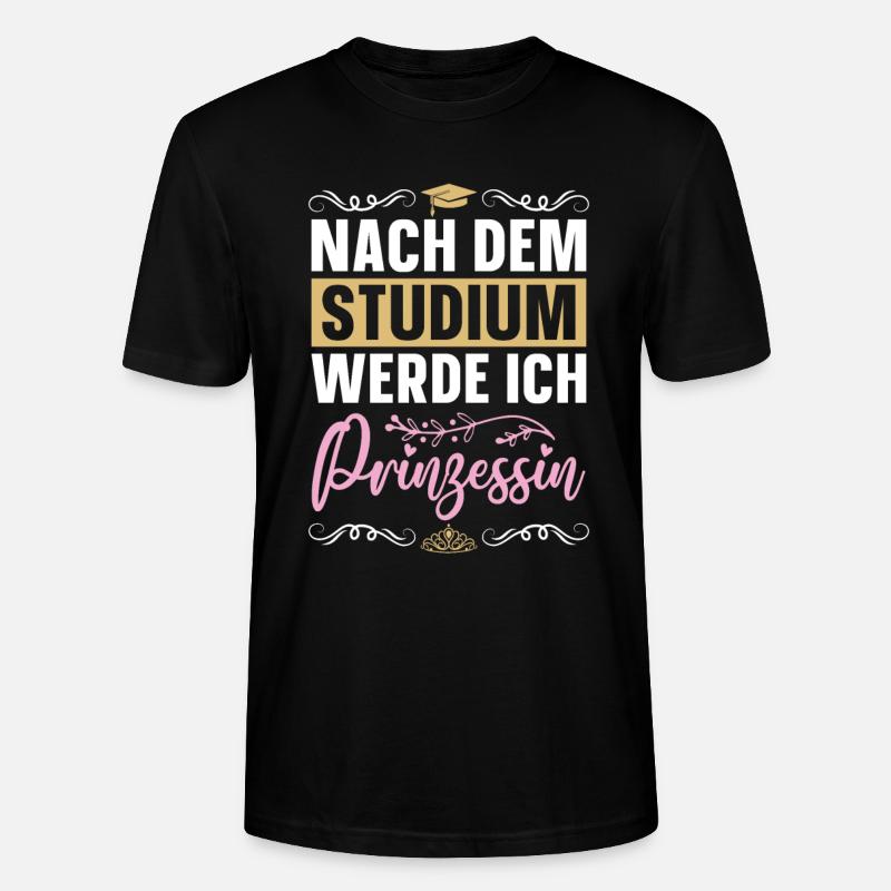 Prinzessin Lustig - Stanley/Stella Unisex Bio-T-Shirt CRAFTER - Schwarz