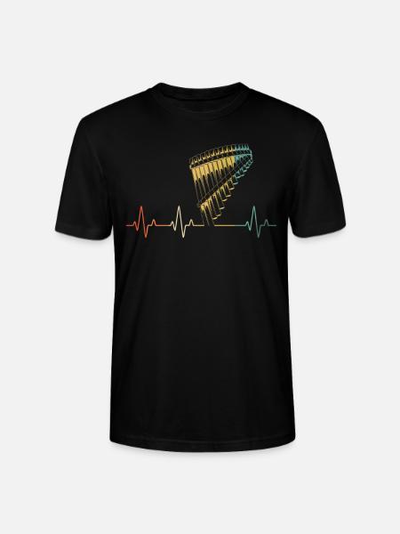 Panflute Panflute player Panflutist - Stanley/Stella CRAFTER Unisex Organic T-Shirt - black