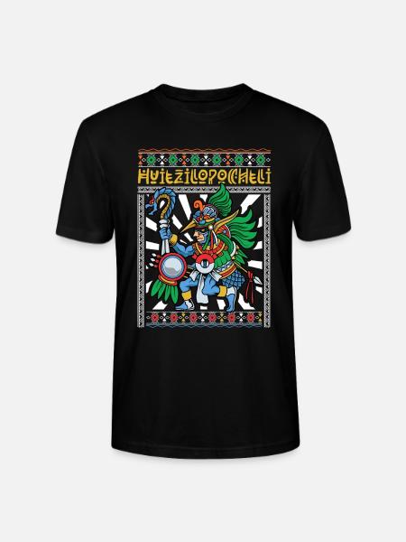 Aztec God of War - Huitzilopochtli - Stanley/Stella CRAFTER Unisex Organic T-Shirt - black