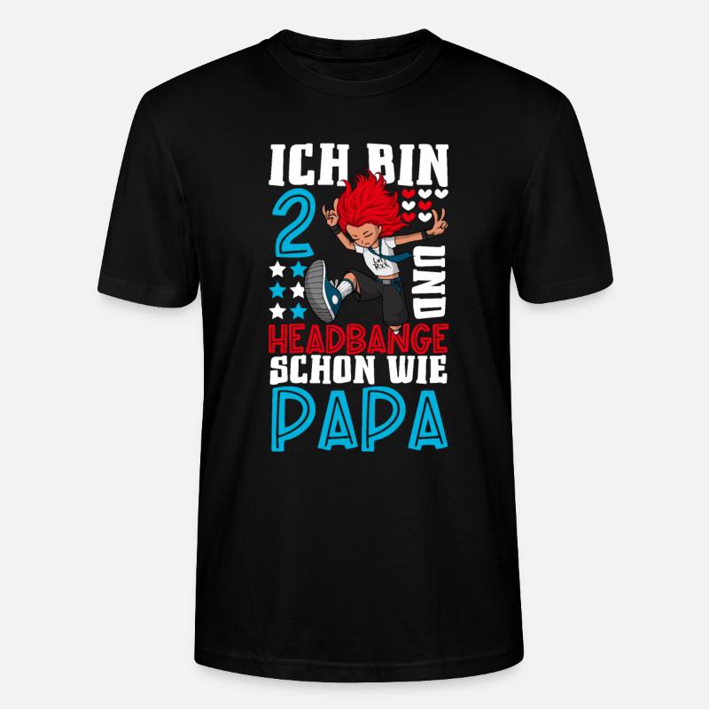Ich bin 2 - Mädchen Rocker - Stanley/Stella Unisex Bio-T-Shirt CRAFTER - Schwarz