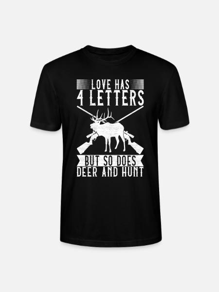 Hunting Hunter Hunting Deer - Stanley/Stella CRAFTER Unisex Organic T-Shirt - black