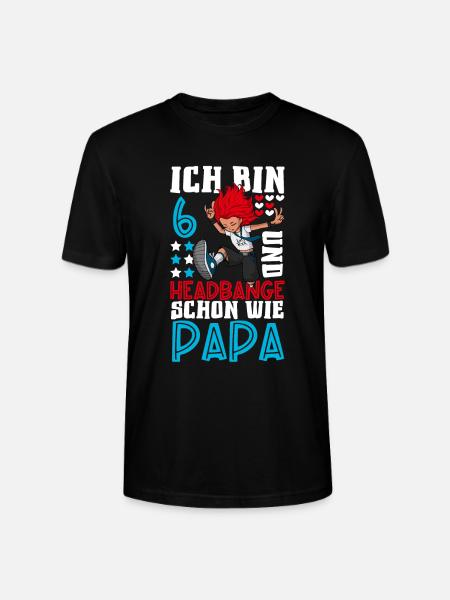 Ich bin 6 - Mädchen Rocker - Stanley/Stella Unisex Bio-T-Shirt CRAFTER - Schwarz