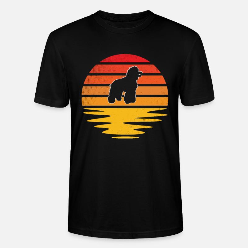 Caniche Rétro - T-shirt bio CRAFTER Stanley Stella Unisexe - noir