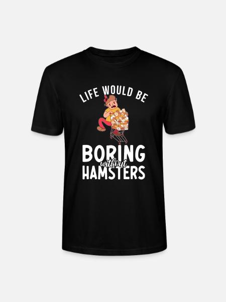 Hamster Lover Hamster Gift - Stanley/Stella CRAFTER Unisex Organic T-Shirt - black