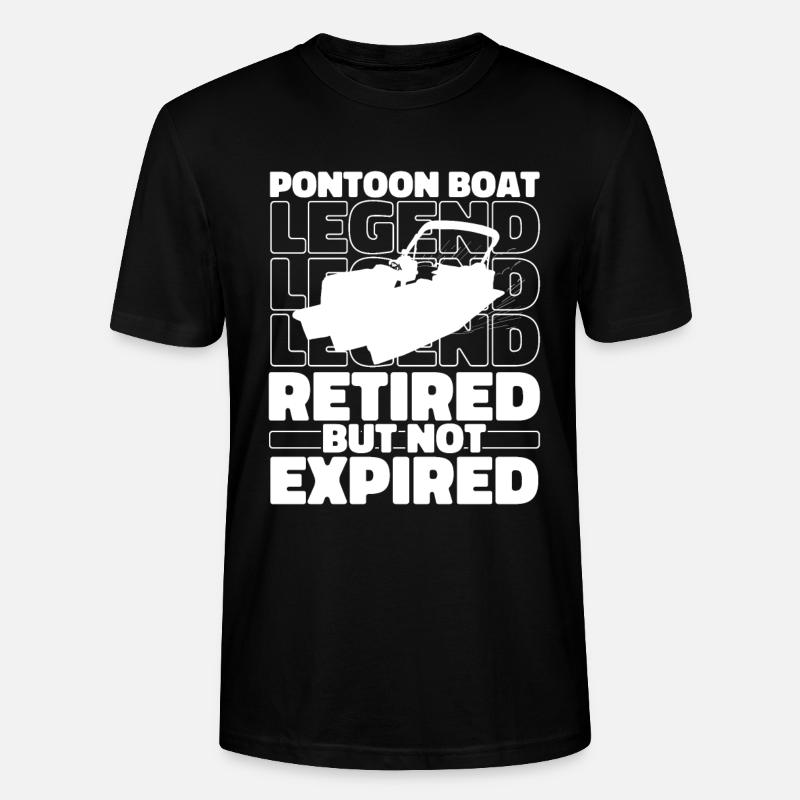 Pontonboot Im Ruhestand - Stanley/Stella Unisex Bio-T-Shirt CRAFTER - Schwarz