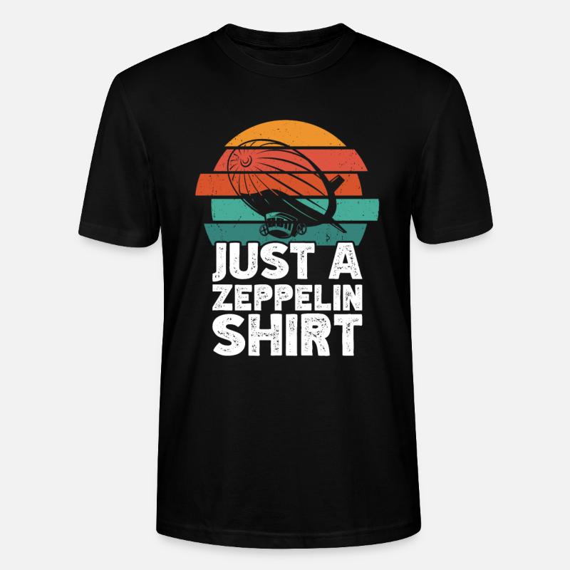Zeppelin - Stanley/Stella Unisex Bio-T-Shirt CRAFTER - Schwarz