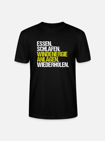 Servicetechniker Windenergieanlagen Windenergie - Stanley/Stella Unisex Bio-T-Shirt CRAFTER - Schwarz