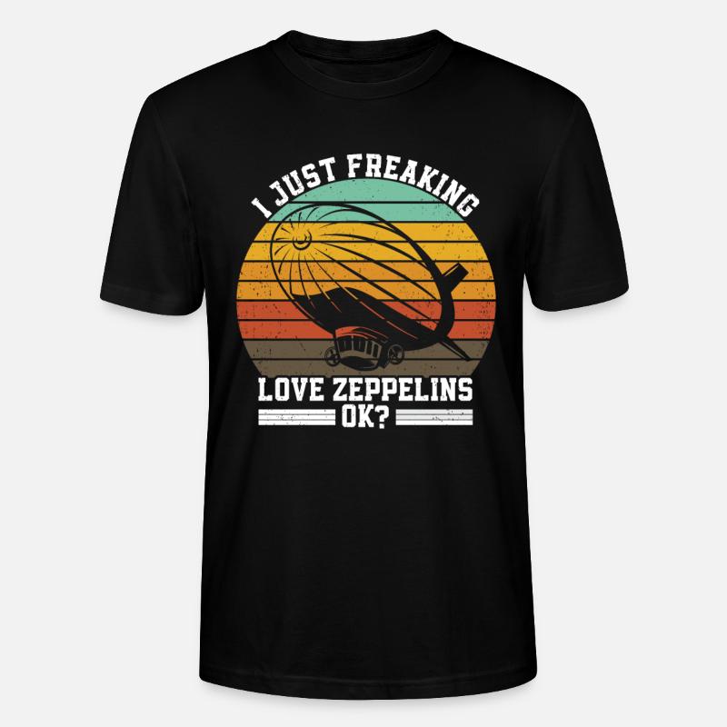 Zeppelin - Stanley/Stella Unisex Bio-T-Shirt CRAFTER - Schwarz