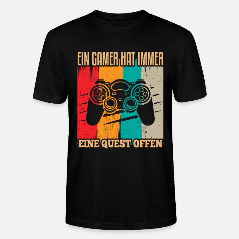 Cooles Gamer Zocker Spruch Design - Stanley/Stella Unisex Bio-T-Shirt CRAFTER - Schwarz