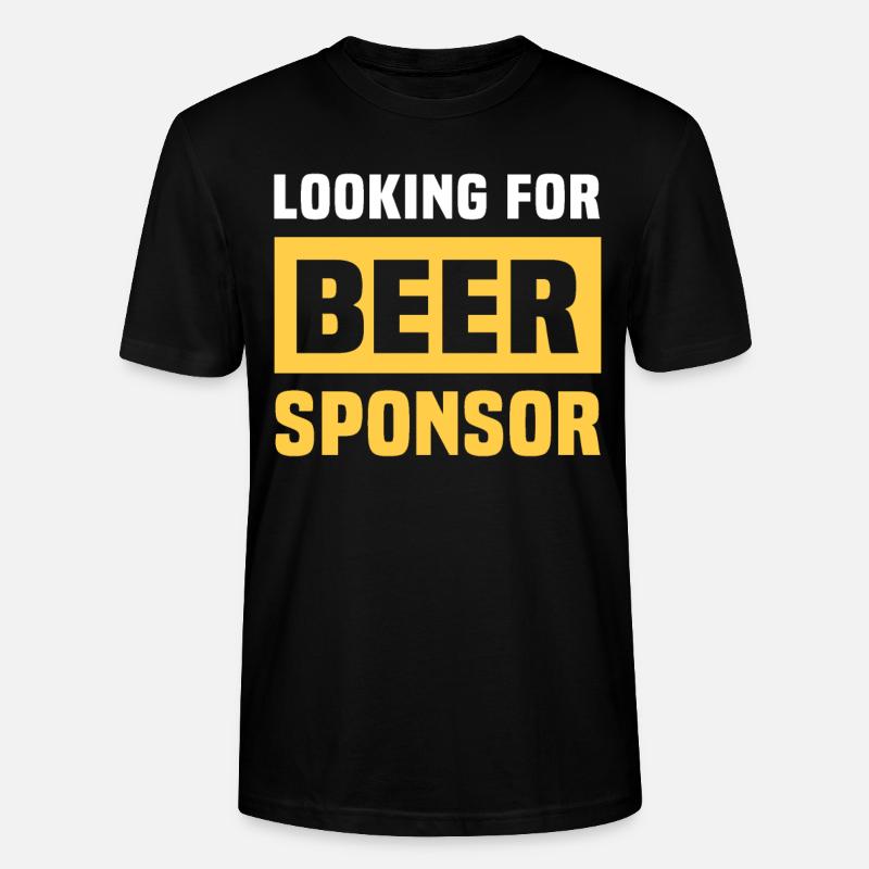 Bier Sponsor Trinksprüche Biertrinker - Stanley/Stella Unisex Bio-T-Shirt CRAFTER - Schwarz