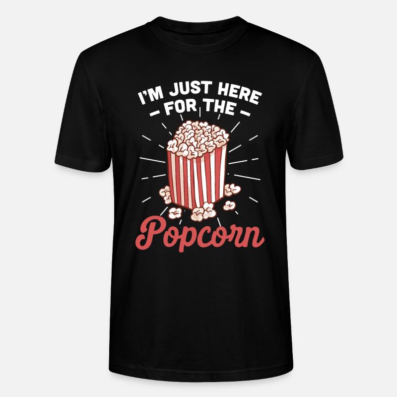 Popcorn - Stanley/Stella Unisex Bio-T-Shirt CRAFTER - Schwarz