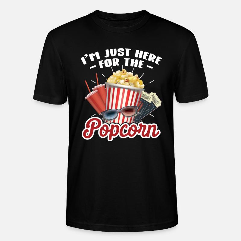 Popcorn - Stanley/Stella Unisex Bio-T-Shirt CRAFTER - Schwarz