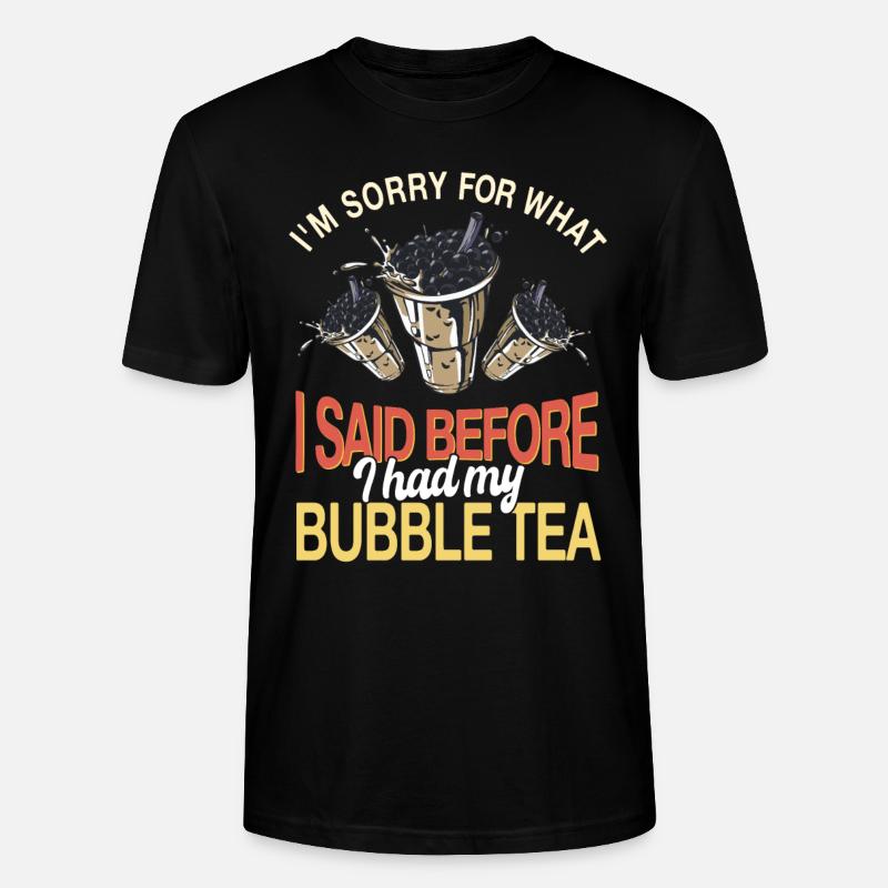 Lustiger Bubble Tea Spruch - Stanley/Stella Unisex Bio-T-Shirt CRAFTER - Schwarz