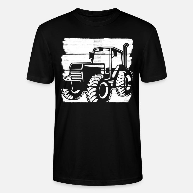 Trecker Traktor Treckerfahrer Bauer - Stanley/Stella Unisex Bio-T-Shirt CRAFTER - Schwarz