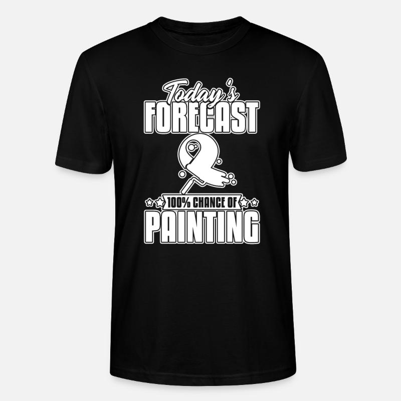 Painter Painter Funny - Stanley/Stella CRAFTER Unisex Organic T-Shirt - black