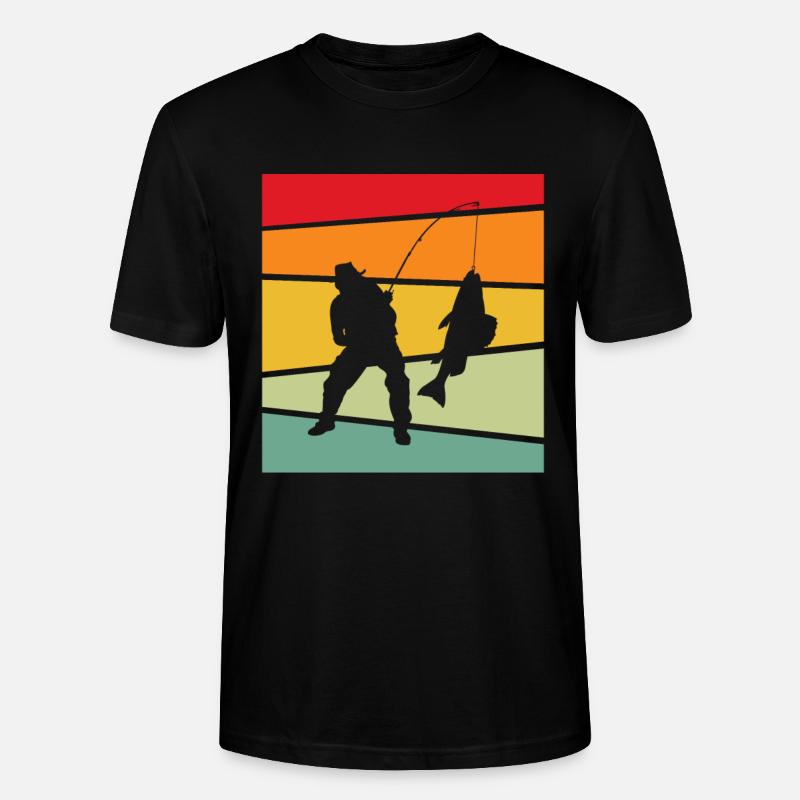Pêche Rétro - T-shirt bio CRAFTER Stanley Stella Unisexe - noir