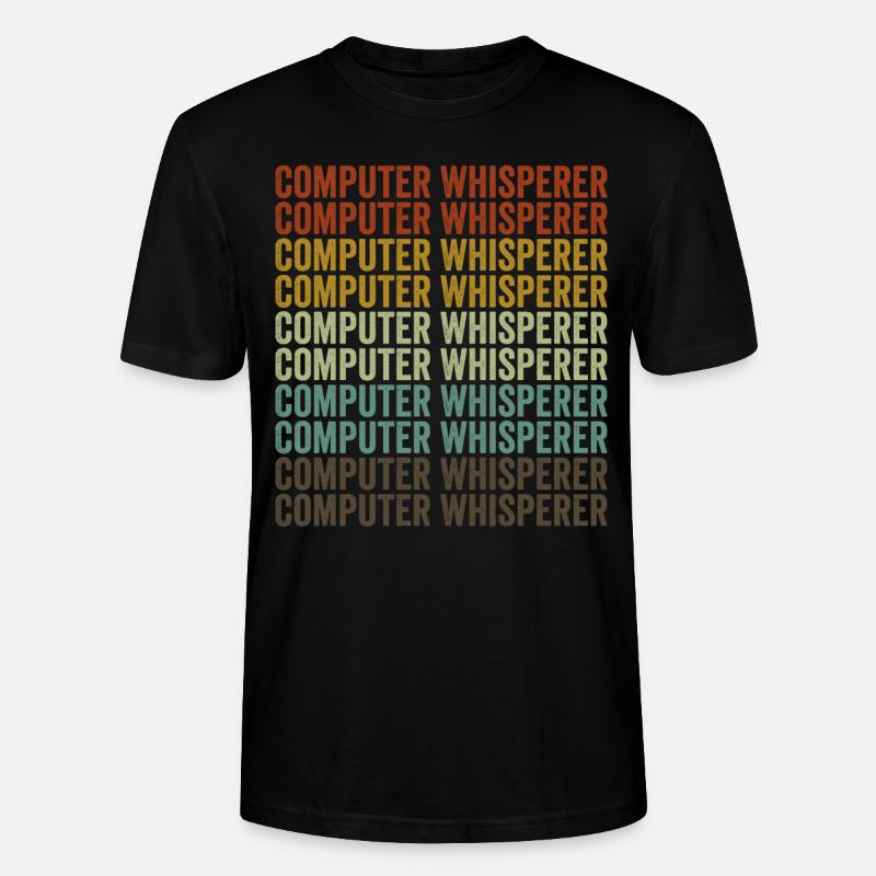 Computerflüsterer Computer Nerd IT Helpdesk - Stanley/Stella Unisex Bio-T-Shirt CRAFTER - Schwarz