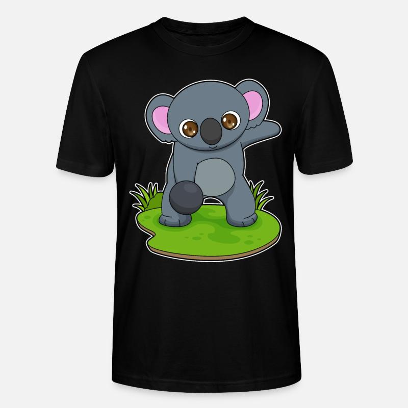 Koala Bowling Bowlingkugel - Stanley/Stella Unisex Bio-T-Shirt CRAFTER - Schwarz