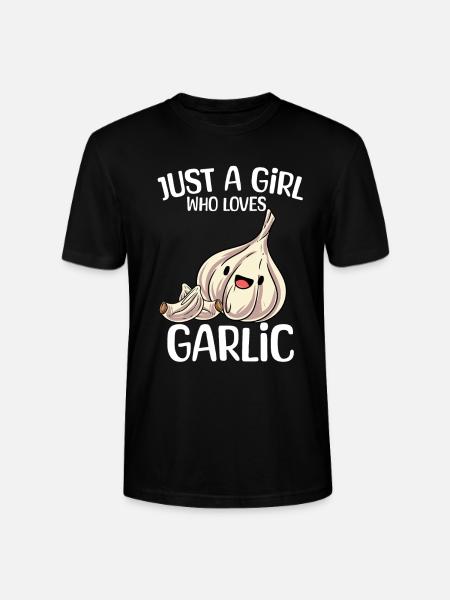 Knoblauch Knoblauchbrot Geschenk - Stanley/Stella Unisex Bio-T-Shirt CRAFTER - Schwarz