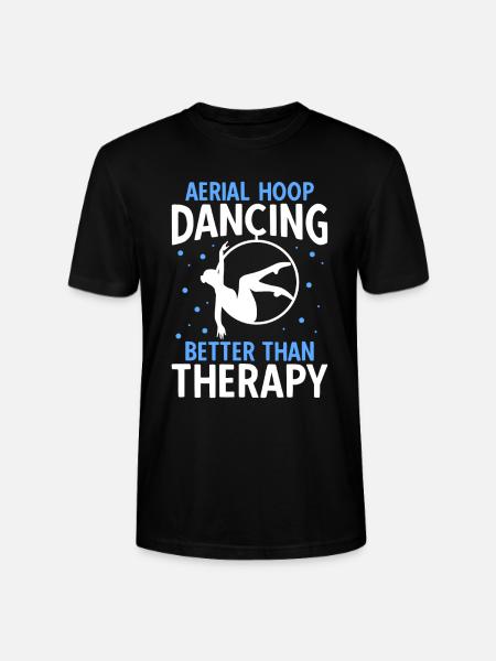 Aerial Hoop danser bedre end terapi - Stanley Stella CRAFTER unisex økologisk-T-shirt - sort