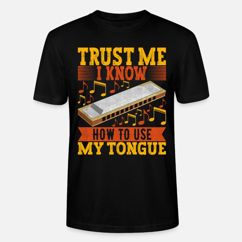 Harmonica Harmonica - Stanley/Stella CRAFTER Unisex Organic T-Shirt - black