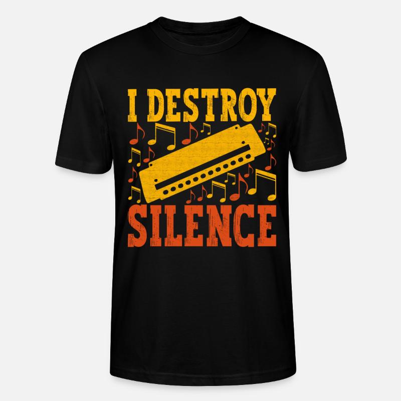 Harmonica Harmonica - T-shirt bio CRAFTER Stanley Stella Unisexe - noir
