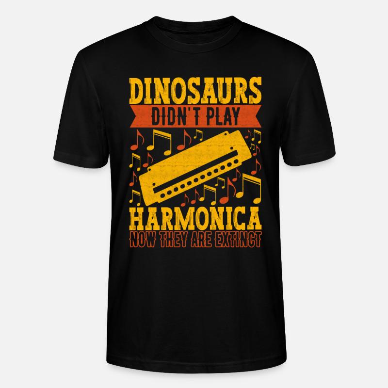 Harmonica Harmonica - Stanley/Stella CRAFTER Unisex Organic T-Shirt - black